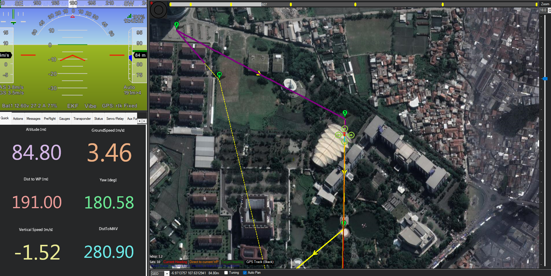 Mission Planner Delivery Route